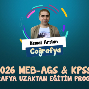 Coğrafya MEB – AGS & KPSS 2026 Uzaktan Eğitim Paketi (Kemal Arslan)