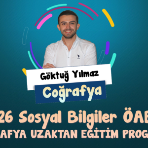 Sosyal Bilgiler ÖABT 2026 Coğrafya Uzaktan Eğitim Paketi (Göktuğ Yılmaz)