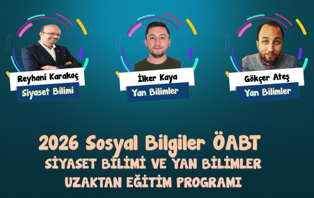 Sosyal Bilgiler ÖABT 2026 Siyaset & Yan Bilimler Uzaktan Eğitim Paketi