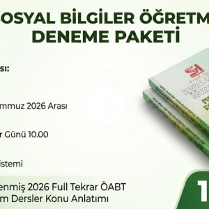 2026 ÖABT Sosyal Bilgiler Deneme Paketi (25 Adet)