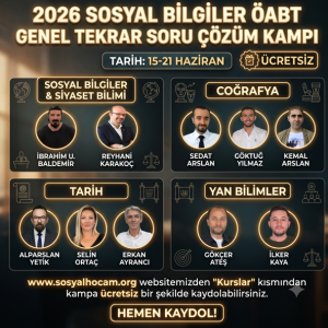 2026 Sosyal Bilgiler ÖABT Sorularla Genel Tekrar Kampı (Ücretsiz)